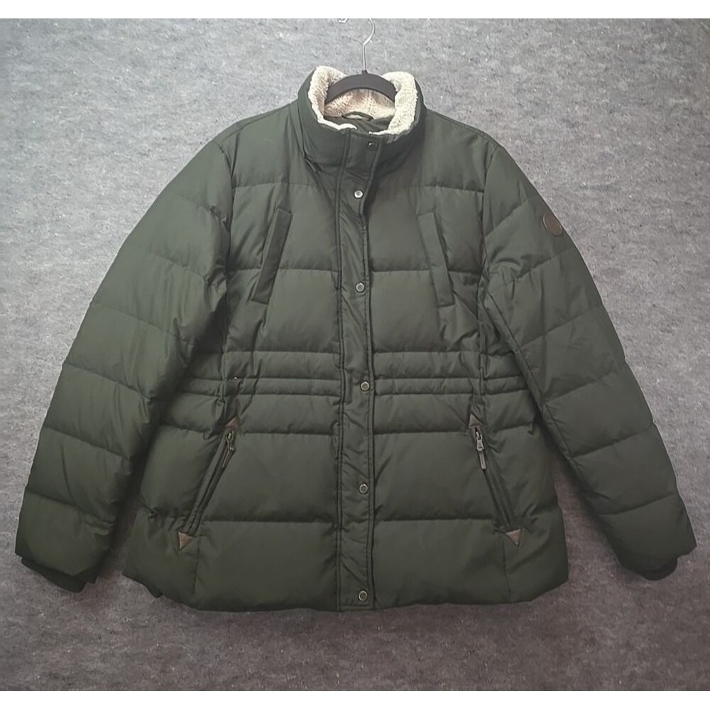 Lauren Ralph Lauren Coat Parka Down Puffer Sherpa Collar Womens Sz XL No Hood
